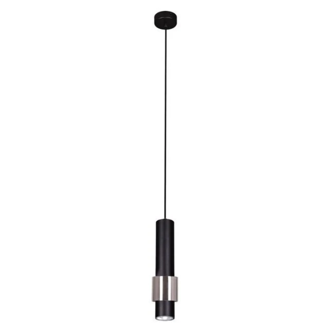 Lampa wisząca tuba NIKOS czarna w stylu industrialnym na GU10 K‑4713 Kaja Lighting