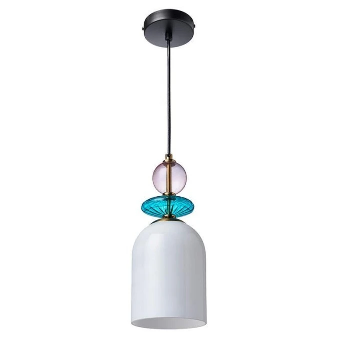 Lampa wisząca Tropea 1xE27 biała, średnia LP‑2004/1P M WH Light Prestige