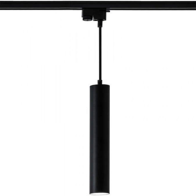 Lampa Wisząca Szynoprzewód Zwis 29cm Reflektor GU10 LED SOPLO Czarny LUMILED