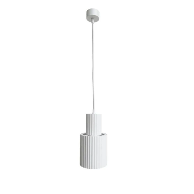 Lampa wisząca Tokio 1 Tuba duża Biała Light Prestige