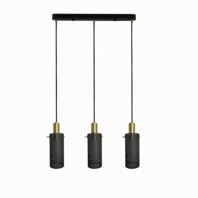 Lampa wisząca Tirana 3xE27 linia czarna LP‑945/3L BK Light Prestige
