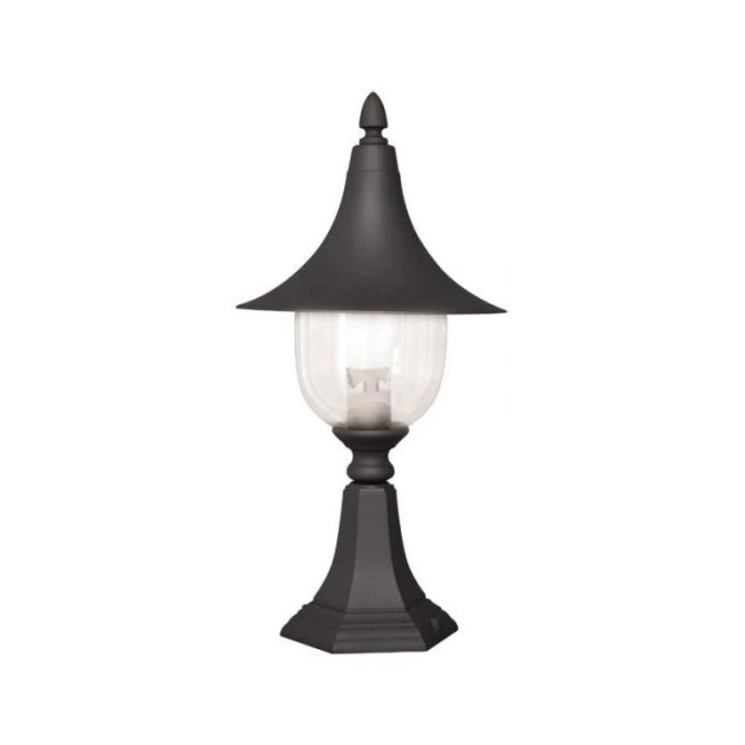 Lampa zewnętrzna Boston na E27, latarenka stojąca do oświetlenia ścieżek ogrodowych, czarna K‑8133 CZARNY Kaja Lighting