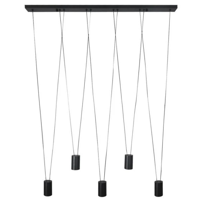 Lampa wisząca Toledo 5xGU10 czarna LP‑432/5P BK Light Prestige