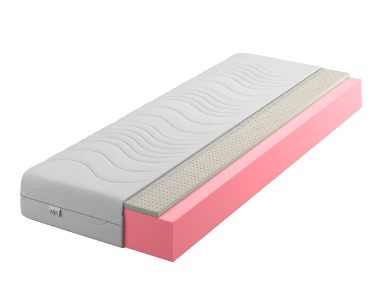 Materac piankowy 100x200 cm Pianka HR35 + Lateks 16cm H1/H2 Miękki 954843