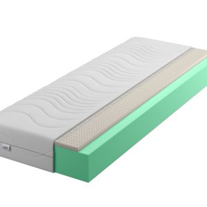 Materac piankowy 140×200 cm Pianka HR44 + Lateks 25cm H2 Średni 954959 Materac piankowy 140×200 cm Pianka HR44 + Lateks 25cm H2 Średni 954959