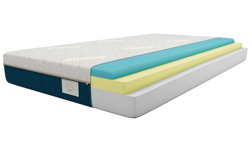 Materac piankowy 140x200 L-PUR HERO | twardość H3 Technologia L-PUR PREMIUM 274615