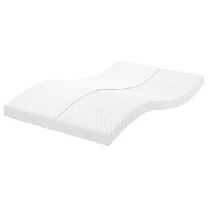 Materac piankowy, biały 140×190 cm, 7-strefowy, twardość 20 435930 Materac piankowy, biały 140×190 cm, 7-strefowy, twardość 20 435930