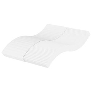 Materac piankowy biały 140×190 cm twardość H2/H3 855655 Materac piankowy biały 140×190 cm twardość H2/H3 855655