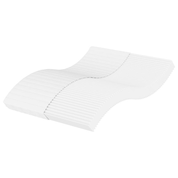Materac piankowy biały 140x200 cm twardość H2/H3 855649