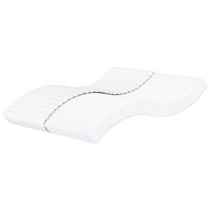 Materac piankowy biały 160×200 cm twardość H2/H3 855670 Materac piankowy biały 160×200 cm twardość H2/H3 855670