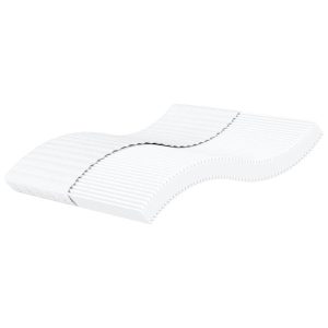 Materac piankowy biały 180×220 cm twardość H2/H3 855674 Materac piankowy biały 180×220 cm twardość H2/H3 855674