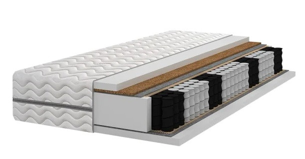 Materac pocket 7 stref + kokos H3/H4 , 19/20 cm - 160x200 cm 347903