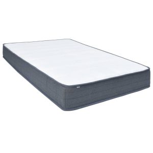 Materac sprężynowy Biały 140 x 200 cm Tkanina vidaXL 414495 Materac sprężynowy Biały 140 x 200 cm Tkanina vidaXL 414495
