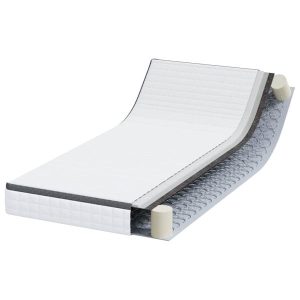 Materac Sprężynowy Bonell 90×200 cm Biały I Szary Do Łóżka Sypialni 855754 Materac Sprężynowy Bonell 90×200 cm Biały I Szary Do Łóżka Sypialni 855754