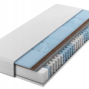 Materac sprężynowy DIAMOND Pianka masująca + Kokos 160x190x24 7-stref H2/H3 641509 Materac sprężynowy DIAMOND Pianka masująca + Kokos 160x190x24 7-stref H2/H3 641509