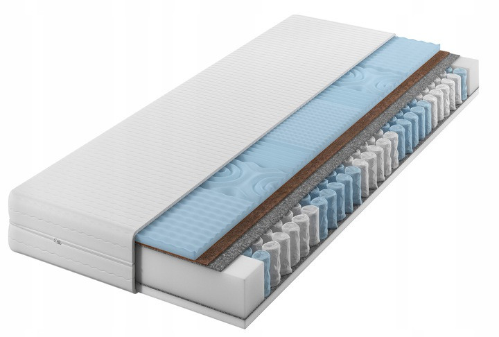 Materac sprężynowy DIAMOND Pianka masująca + Kokos 90x200x24 7-stref H2/H3 641542