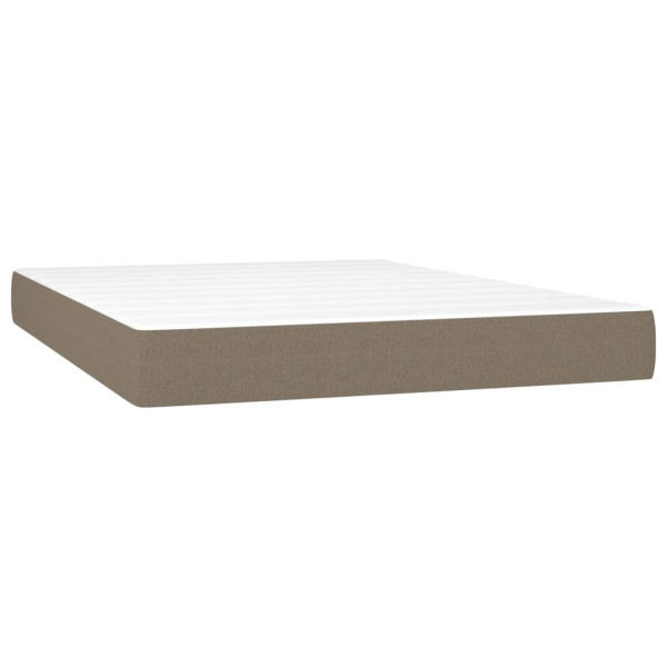 Materac Sprężynowy Do Sypialni Pokoju taupe 140x190x20 cm tkanina 855718