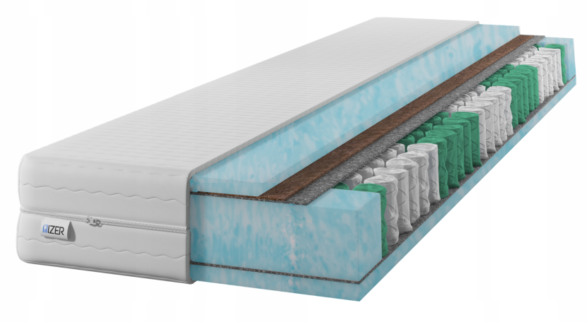 Materac sprężynowy GOLD Aqua + Kokos 70x190 21cm|7-stref | H2/H3 | 641394