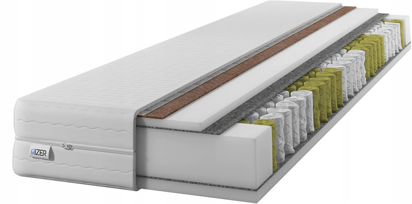 Materac sprężynowy GOLD + Kokos 120x190 20cm|7-stref | H2/H3 | 641245