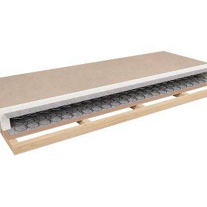 Materac sprężynowy Tiago Standard na drewnianej ramie do łóżek Indiana/Malcom 90×200 cm 28671 Materac sprężynowy Tiago Standard na drewnianej ramie do łóżek Indiana/Malcom 90×200 cm 28671