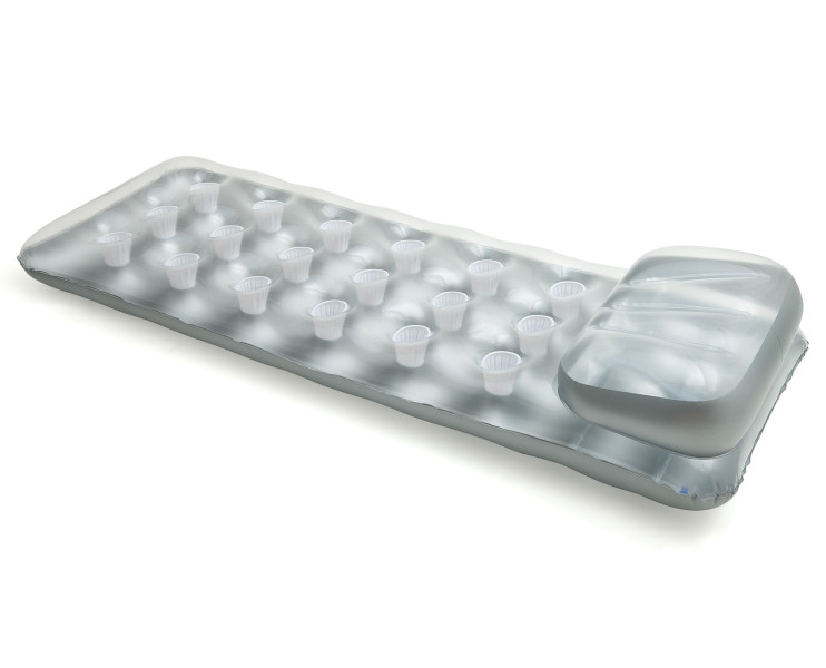 Materac z poduszką srebrny 188x71 cm INTEX 58894 566733