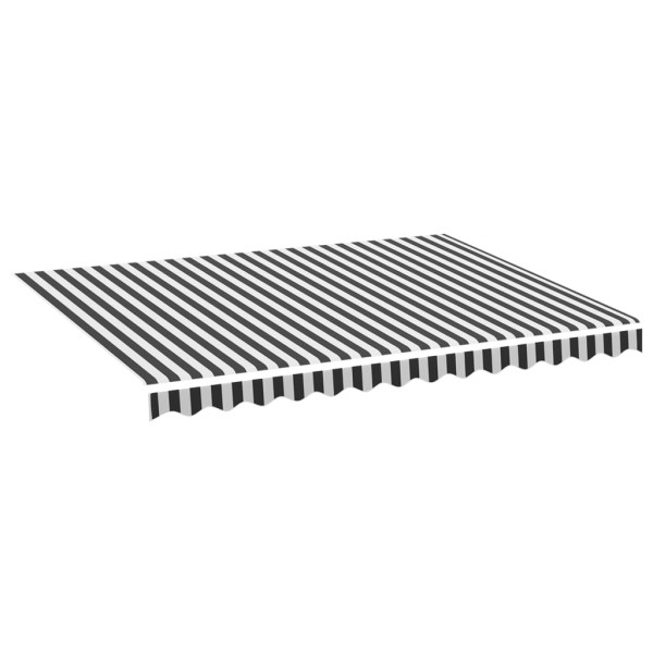Materiał Do Markizy Tarasowej Balkonowej antracytowo-biała 3,5x2,5 m 947836