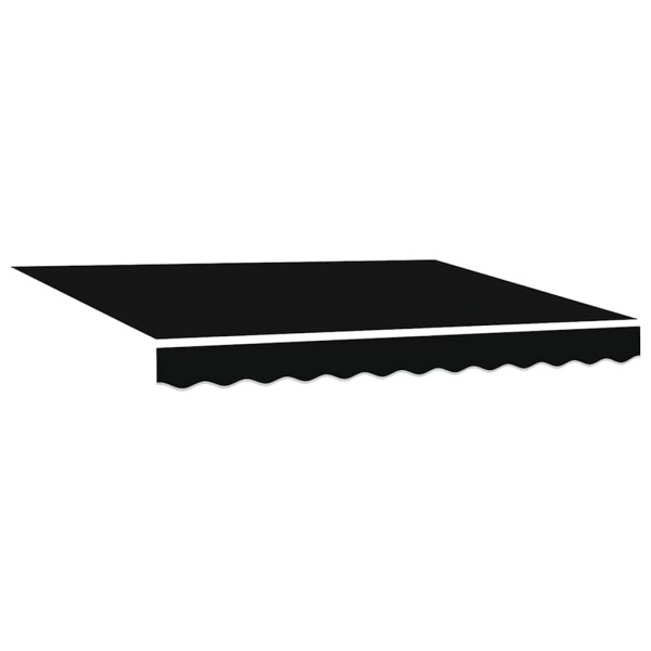 Materiał Do Markizy Tarasowej Balkonowej Czarny 280 x 245 cm 947514