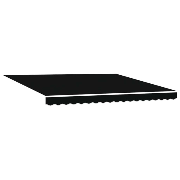 Materiał Do Markizy Tarasowej Balkonowej Czarny 380 x 295 cm 947469
