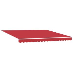 Materiał Do Markizy Tarasowej Balkonowej Czerwony 380 x 295 cm 947379 Materiał Do Markizy Tarasowej Balkonowej Czerwony 380 x 295 cm 947379