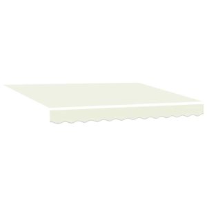 Materiał Do Markizy Tarasowej Balkonowej Kremowy 330 x 195 cm 947770 Materiał Do Markizy Tarasowej Balkonowej Kremowy 330 x 195 cm 947770