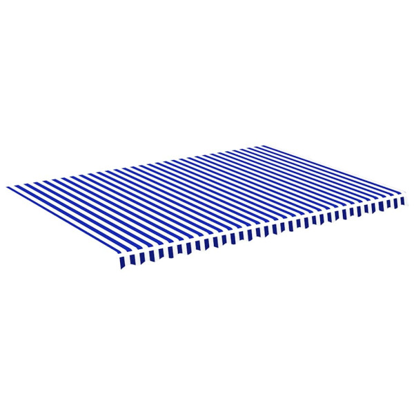 Materiał Do Markizy Tarasowej Balkonowej niebiesko-biała 5 x 3,5 m 947673