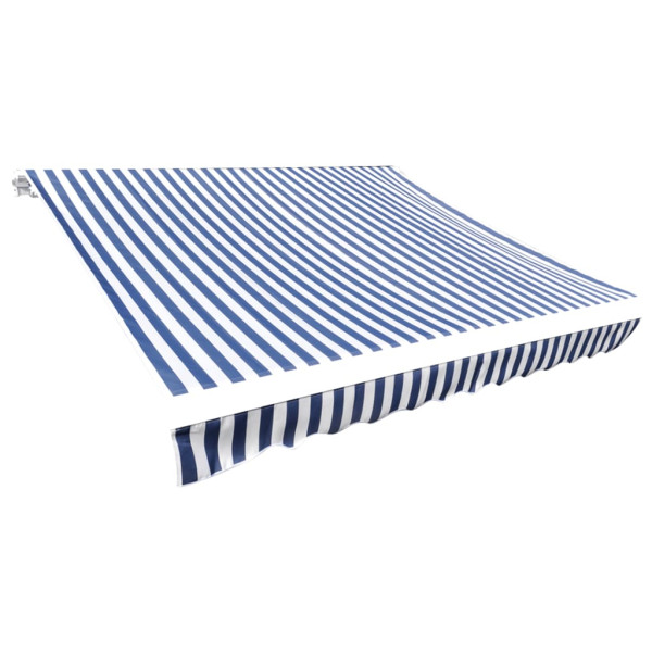 Materiał Do Markizy Tarasowej Balkonowej niebiesko-biała 500 x 300 cm 947417