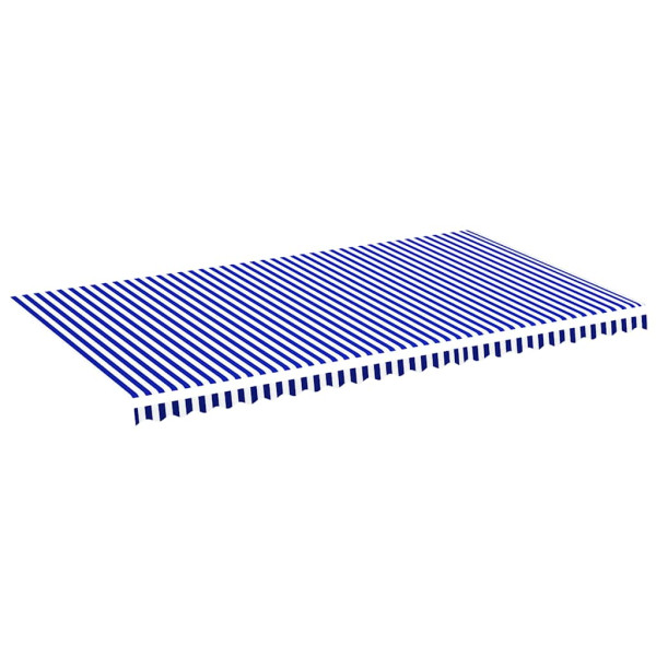 Materiał Do Markizy Tarasowej Balkonowej niebiesko-biała 6x3,5 m 947634