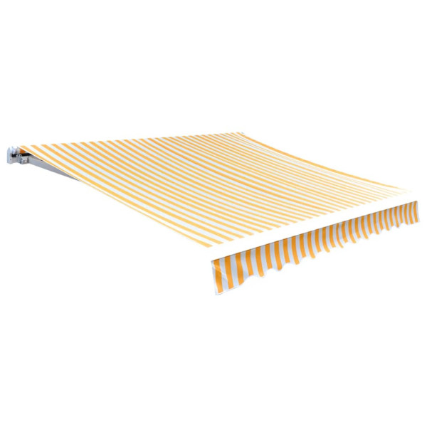 Materiał Do Markizy Tarasowej Balkonowej pomarańczowo-biała 350 x 250 cm 947813