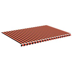 Materiał Do Markizy Tarasowej Balkonowej pomarańczowo-brązowa 5×3,5 m 947688 Materiał Do Markizy Tarasowej Balkonowej pomarańczowo-brązowa 5×3,5 m 947688