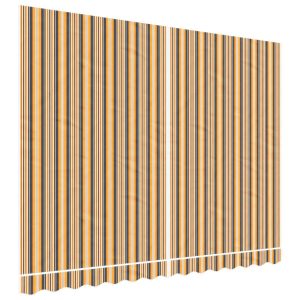 Materiał Do Markizy Tarasowej Balkonowej wielokolorowe paski 3,5×2,5 m 947864 Materiał Do Markizy Tarasowej Balkonowej wielokolorowe paski 3,5×2,5 m 947864