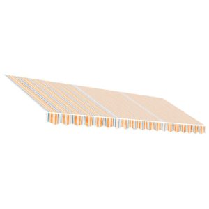 Materiał Do Markizy Tarasowej Balkonowej wielokolorowe paski 4,5×3 m 947418 Materiał Do Markizy Tarasowej Balkonowej wielokolorowe paski 4,5×3 m 947418