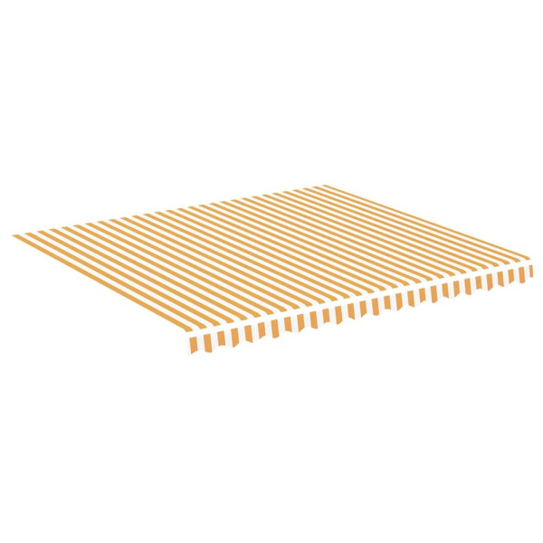 Materiał Do Markizy Tarasowej Balkonowej żółto-biała 4x3,5 m 947791