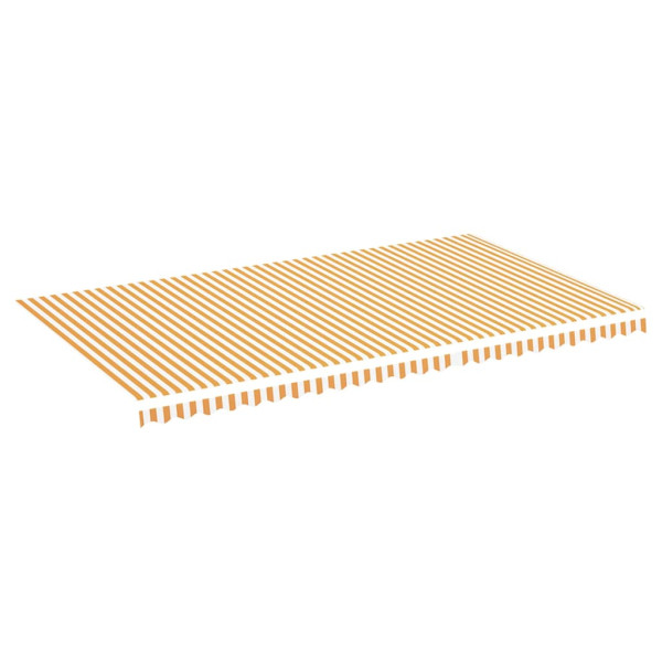 Materiał Do Markizy Tarasowej Balkonowej żółto-biała 6x3,5 m 947722