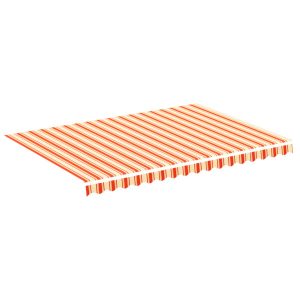 Materiał Do Markizy Tarasowej Balkonowej żółto-pomarańczowa 3,5×2,5 m 947674 Materiał Do Markizy Tarasowej Balkonowej żółto-pomarańczowa 3,5×2,5 m 947674