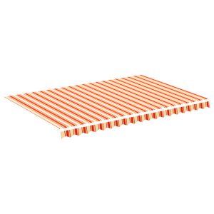 Materiał Do Markizy Tarasowej Balkonowej żółto-pomarańczowa 4,5×3 m 947382 Materiał Do Markizy Tarasowej Balkonowej żółto-pomarańczowa 4,5×3 m 947382