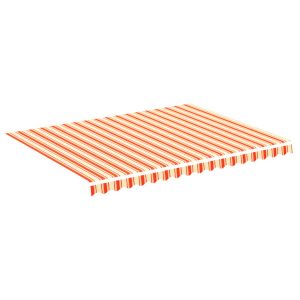 Materiał Do Markizy Tarasowej Balkonowej żółto-pomarańczowa 4×3 m 947370 Materiał Do Markizy Tarasowej Balkonowej żółto-pomarańczowa 4×3 m 947370