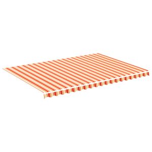 Materiał Do Markizy Tarasowej Balkonowej żółto-pomarańczowa 5×3,5 m 947617 Materiał Do Markizy Tarasowej Balkonowej żółto-pomarańczowa 5×3,5 m 947617