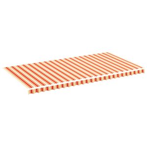 Materiał Do Markizy Tarasowej Balkonowej żółto-pomarańczowa 6×3 m 947422 Materiał Do Markizy Tarasowej Balkonowej żółto-pomarańczowa 6×3 m 947422