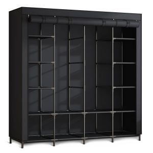 Materiałowa szafa tekstylna szuflady regał wieszak Massido 536827 Materiałowa szafa tekstylna szuflady regał wieszak Massido 536827