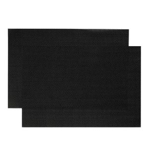 Maty stołowe CLASIC czarne, zestaw 2szt. 30×45 cm HOMLA 915188 Maty stołowe CLASIC czarne, zestaw 2szt. 30×45 cm HOMLA 915188