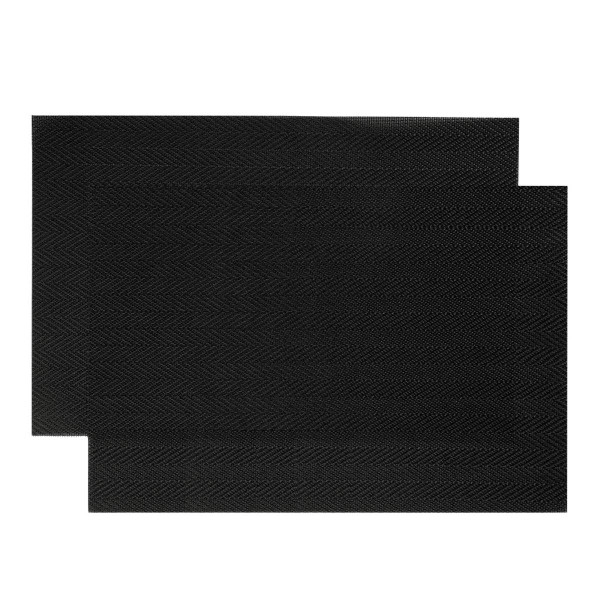 Maty stołowe CLASIC czarne, zestaw 2szt. 30x45 cm HOMLA 915188