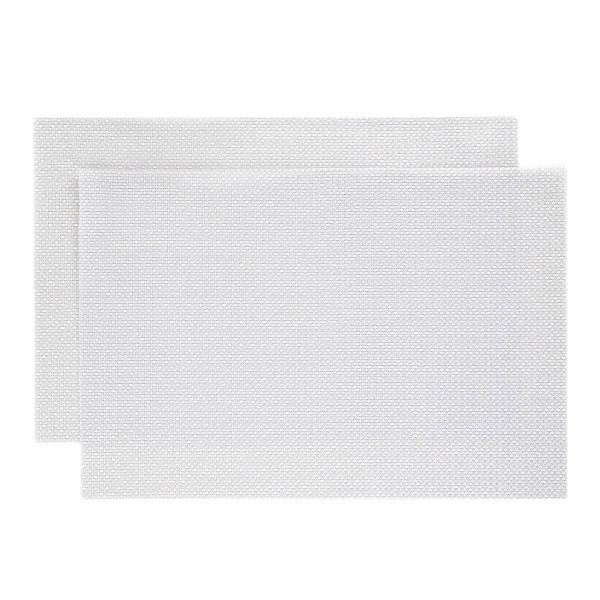 Maty stołowe GLAMO srebrne, zestaw 2 szt. 30x45 cm HOMLA 915183