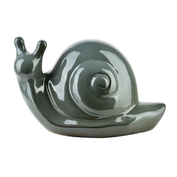 MAVE BLUE Figura ślimak ceramiczny 25x14,5x15cm 643363