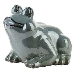 MAVE BLUE Figura żaba ceramiczna 27x26x20,5cm 643354